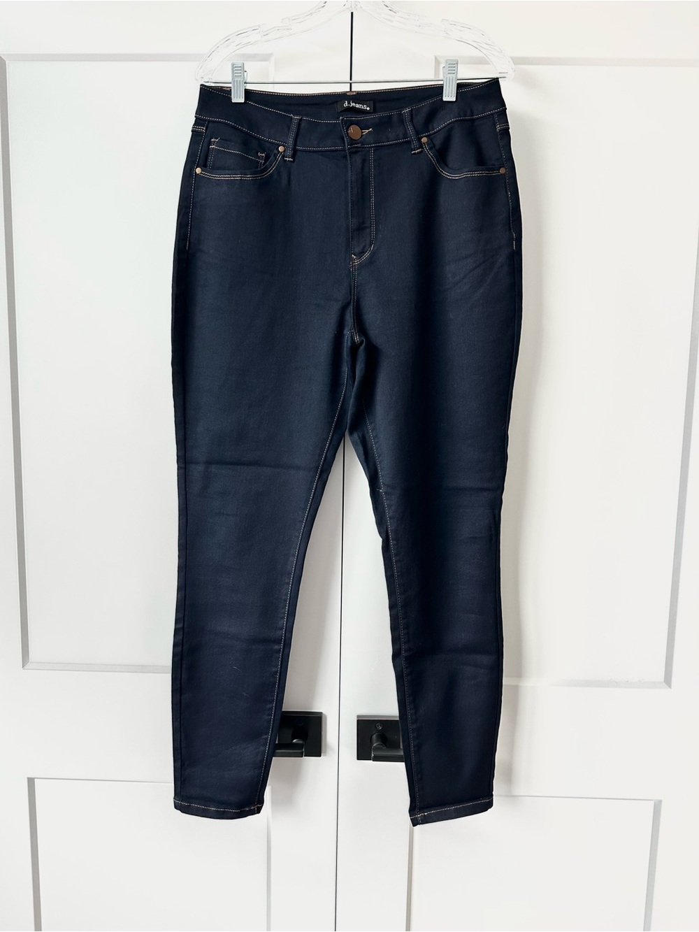 d. jeans dark rinse ankle skinny jeans size 14
